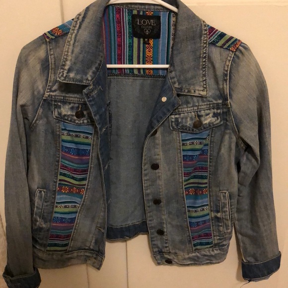 Jackets & Blazers - Embroidered jean jacket